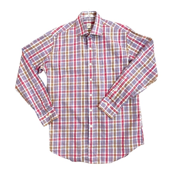 Peter Millar Other - Peter Millar Plaid Button Front Shirt